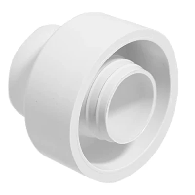 Imagen de SPARES2GO Cono externo de goma blanca para inodoro, sellado flexible y elástico, conector inodoro