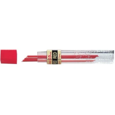 Imagen de Pentel Minas (12 unidades, 0,5 mm), color rojo