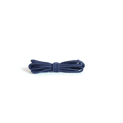 Imagen de Kaps Cordones Redondos Finos, de Calidad 2 mm Ancho, 100% algodón para Calzado Informal y Moda, Hechos en Europa, 1 par (100 cm 39 inch 5 to 7 Con ojales/ 57 Armada)