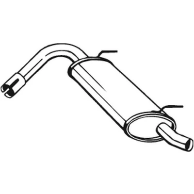 Imagen de BOSAL 148 135 Silenciador trasero FIAT: Panda II Hatchback