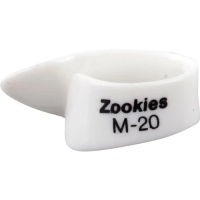 Imagen de JIM DUNLOP Púas Pulgares, Zookies M20, Blanco, Saco de 12, en Plástico