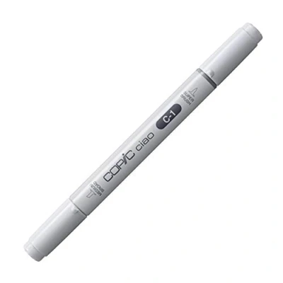 Imagen de COPIC Ciao Marcador Gráfico de Doble Punta, Gris (Cool Gray 1), 1.4 ml