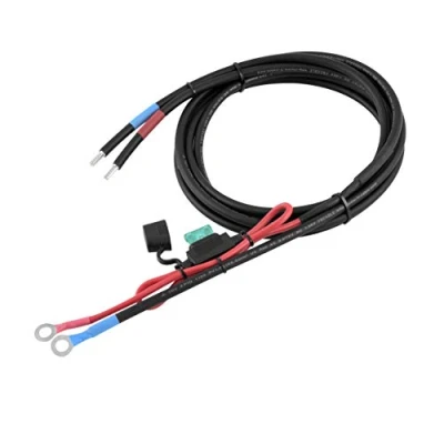 Imagen de enjoy solar® 6 mm² 1,5 m cable de batería, regulador carga solar y batería con fusible M8 (fusible 30 A)