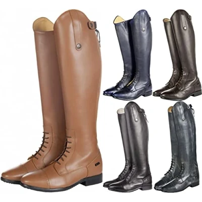 Imagen de HKM Valencia Kurz/Standardweite Botas de Equitación, Hombre, Negro, 41 EU