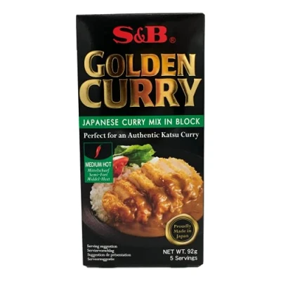 Imagen de S&amp;B Curry Japonés, Pastillas de Spice, Sazonador Picante, Sabor Picante Medio, Condimento ideal para tus Recetas, 92 g (Paquete 1)