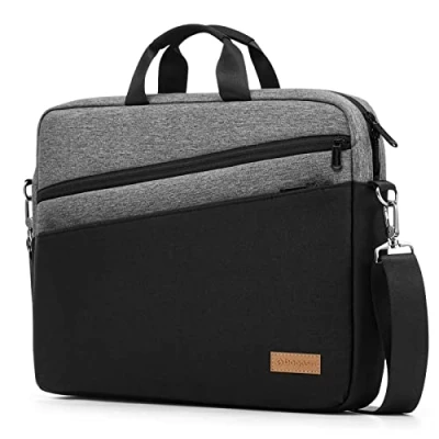Imagen de bagasin 15,6 Bandolera para Portátil Maletín Premium Laptop hasta 15 16 Expandible Portatil Funda Protectora Hidrófugo Bolsa del Hombro de Computadora