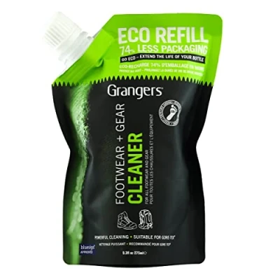 Imagen de Grangers Recambio ecológico para Calzado + Gear Cleaner 275 ml Potente Limpieza Todo el y Kit de Exterior