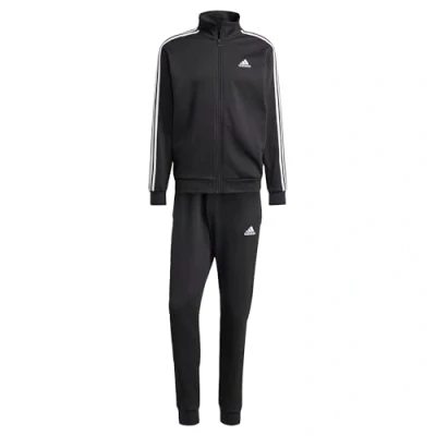 Imagen de adidas Hombre Basic 3 Stripes Fleece Track Suit, Black, S