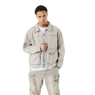 Imagen de Project X Paris EN Brute Workwear Chaqueta vaquera, Hombre, Talla: Large, Beige