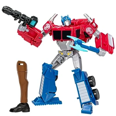 Imagen de Transformers Juguetes EarthSpark Figura de Optimus Prime Deluxe Class Robot 12,5 cm A Partir 6 años