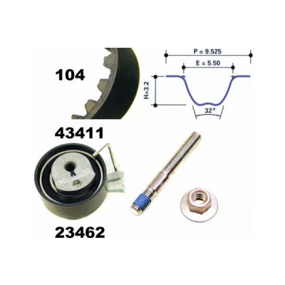 Imagen de MAPCO 23411 Kit de correa distribución 104 CITROËN: Saxo Hatchback, Xsara C3 II, PEUGEOT: 206 207 307 Hatchback