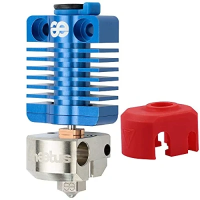 Imagen de Kit de Cabezal extrusión Dragonfly BMS Aislante térmico bimetálico, Boquilla Cobre Plateado, Bloque calefacción para Impresora 3D CR10, Ender 3s, 3 Pro, V2, CR 10, 5 Pro