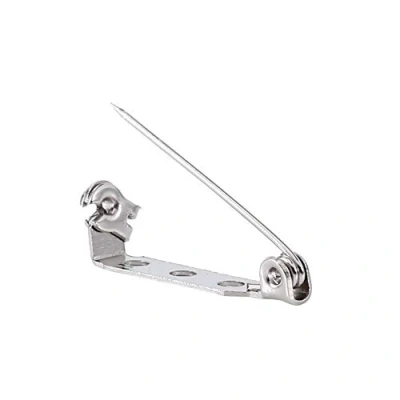 Imagen de 50 Unids Pasadores de Barra Broche Bloqueo Volver Seguridad Catching DIY Craft 20/25/32 / 38mm Plata(25mm)