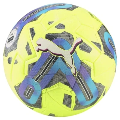 Imagen de PUMA Unisexo Balls Balón de fútbol Orbita 1TB FQP 5 Lemon Tonic Multi Colour Yellow