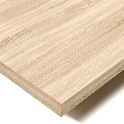 Imagen de POKAR Tablero para Escritorio, Mesa Comedor, de Salón, Cocina, Roble Sonoma, 120 x 80 2,5 cm