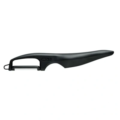 Imagen de KYOCERA CP 11 BK, Pelador de Doble Filo, Cuchilla Afilada cerámica Zirconia, Liviana, no corrosiva, Apta para lavavajillas, diestros y Zurdos, Negro, 20x3.3x2.1 cm