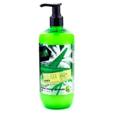 Imagen de Real Natura Champú Sin Sal &quot;Aloe Vera Hytdra&quot; Hidratación y Suavidad Natural Para Cabello Seco Sensible Sulfatos Ingredientes Naturales 500 ml