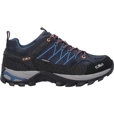 Imagen de CMP Rigel LOW Trekking Shoes WP Zapatillas de senderismo, Hombre, Talla: 41, Blue/orange Zapatos
