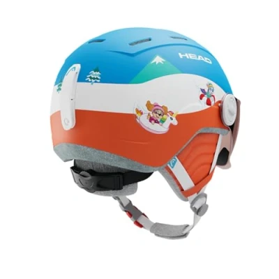 Imagen de HEAD Mojo Visor Paw Casco de esquí y Snowboard, Unisex Youth, Rojo Azul, Extra Small/Small
