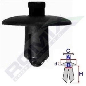 Imagen de ROMIX A81365 Clip, listón AUDI: Q5, A4 B8 Avant, Berlina