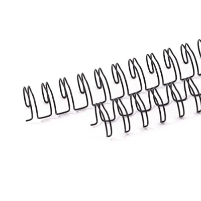 Imagen de Craftelier Kit de 2 Espirales Anillas Dobles para Encuadernar Álbumes, Cuadernos, Agendas o Calendarios Ideal Proyectos Scrapbooking y Manualidades Ø 1,58 cm (5/8&quot;) Color Negro