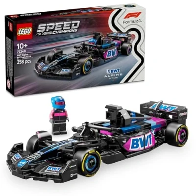 Imagen de LEGO Speed Champions Coche de Carreras BWT Alpine F1 Team A524 Juguete, Vehículo y 1 Minifigura Piloto Fórmula 1, Regalo Coleccionable para Niños Niñas 10 Años o Más 77248