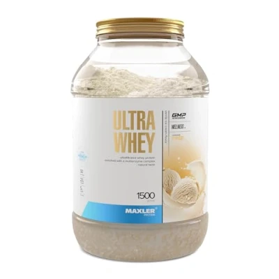 Imagen de Maxler Ultra Whey Proteina Proteinas para Masa Muscular Isolate Helado de Vainilla 1500g