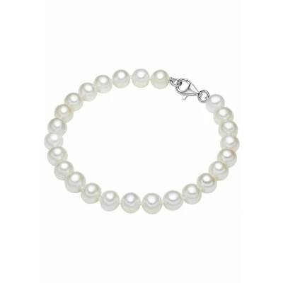 Imagen de Valero Pearls Pulsera de Perlas para Mujer Plata ley 925