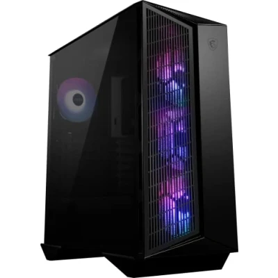 Imagen de MSI MPG GUNGNIR 111R Caja PC Gaming ATX de media torre (2 conectores USB 3.1, 4 ventiladores A RGB 120 mm incluidos, negro, RGB)