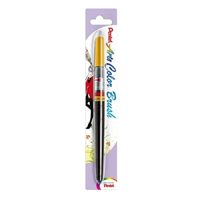 Imagen de Pentel color Brush Pincel recargable, amarillo y naranja
