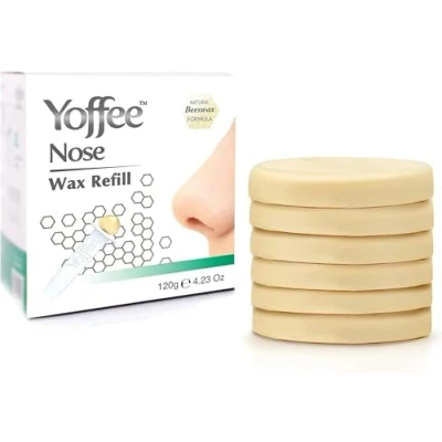 Imagen de Yoffee Nose Wax Refill Tabletas de Cera Depilatoria Abeja Ecológica para el Vello Nariz Recambio 6 Pastillas 20gr Rápida e Indolora Removal Hair Mujer/Hombre Hecho en España