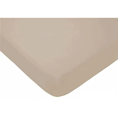 Imagen de TIENDA EURASIA® Sabanas Bajeras Ajustables Sabana Bajera 50% Algodon Poliester Colores Lisos Tacto Suave (Taupe C1, Cama 105 105x200+30cm)