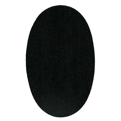 Imagen de Haberdashery Online 6 rodilleras tejanas termoadhesivas de plancha. Coderas para proteger tu ropa y reparación pantalones, chaquetas, jerseys, camisas. 16 x 10 cm. (43. Tejano negro)