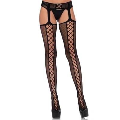 Imagen de Leg Avenue Calcetines con cordones para la espalda.