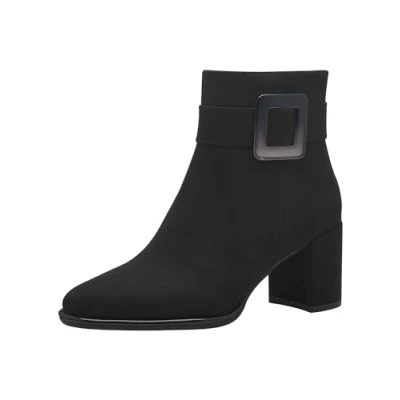 Imagen de MARCO TOZZI Botín de Mujer con Cremallera y Slip 2 25338 43, Botas Moda, Peine Negro, 40 EU