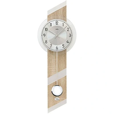 Imagen de Moderno relojes de pared diseño aspecto madera Sonoma reloj péndulo cuarzo