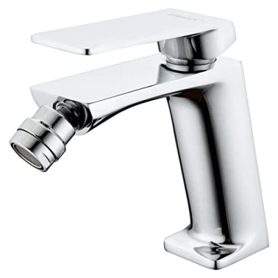 Imagen de Mice grifo Monomando de bidé para Agua Fría y Caliente, Griferia Baño Clásico, Mezclador bidet higienico color Cromo BDF016 2