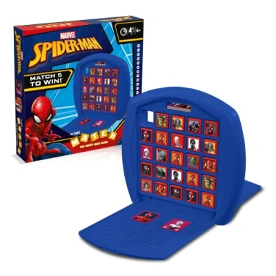 Imagen de Top Trumps Match Spider Man Juego De Mesa, Juegos Infantiles, Conecta 5 Dados Iguales En Tu Propio Tablero, Memoria 4 Años, para 2 Jugadores