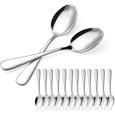 Imagen de BESCH 12 Cucharas de Postre Acero Inoxidable 15 x 3.2 cm(Cucharas Postre)