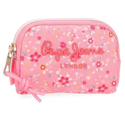 Imagen de Pepe Jeans Alenka Rosa Monedero 12x8x2 cms Poliéster 0,19L by Joumma Bags
