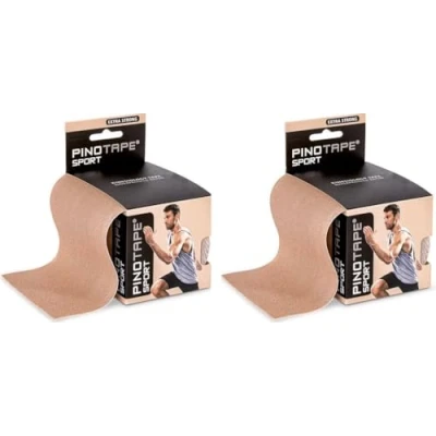 Imagen de Pinotape Sport Cinta kinesiológica XXL (10 cm x 5 m, 2 unidades), color beige claro