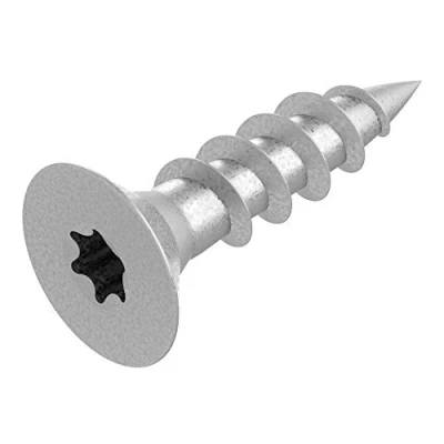 Imagen de tornillo SECCARO para aglomerado 4 x 16 mm, acero galvanizado, madera con rosca completa, TX/hexalobular, 500 piezas