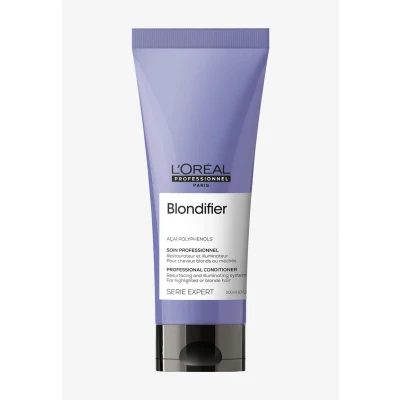 Imagen de L’Oréal Professionnel Acondicionador restaurador e iluminador para cabellos con mechas o rubios, Blondifier, SERIE EXPERT, 200mL