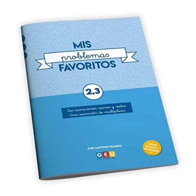 Imagen de Mis Problemas favoritos 2º Educación Primaria Cuaderno 2.3: mejora la Resolución de Recomendado Como repaso Editorial Geu (Niños 7 a 8 años)