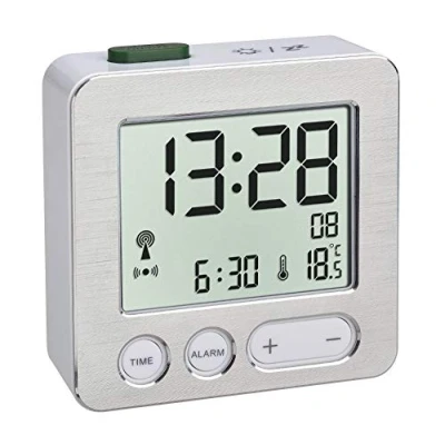 Imagen de TFA Dostmann 60.2545 Despertador electrónico (Blanco Plata)