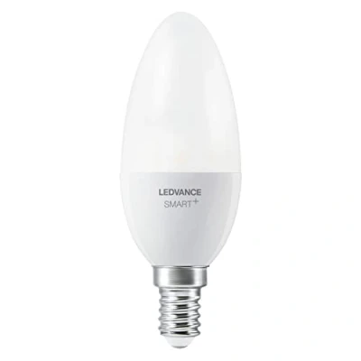 Imagen de LEDVANCE Lámpara Smart LED , Bluetooth, E14, regulable, blanco cálido (2700K), reemplaza lámparas incandescentes 40W, controlable con Google y Alexa, SMART+ Candle DIM,paquete de 1