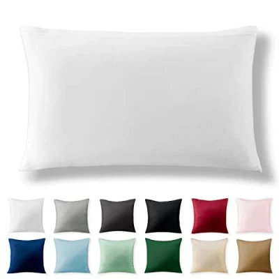 Imagen de Alreya Funda de Almohada Renforcé 100% Algodón 40 x 60 cm Blanco Hipoalergénica con Cremallera YKK