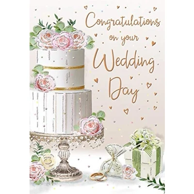 Imagen de Piccadilly Greetings Regal Publishing, C80636 Tarjeta de ocasión para boda, 22,86 x 15,24 cm
