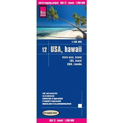 Imagen de USA 12: Hawaii, mapa de carreteras impermeable. Escala 1:200.000. Reise Know How. (USA 12 Hawaii (1:200.000))