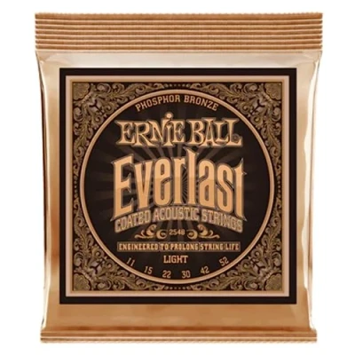 Imagen de Ernie Ball Everlast Light Cuerdas para guitarra acústica, bronce fosforado, revestidas, calibre 11 52